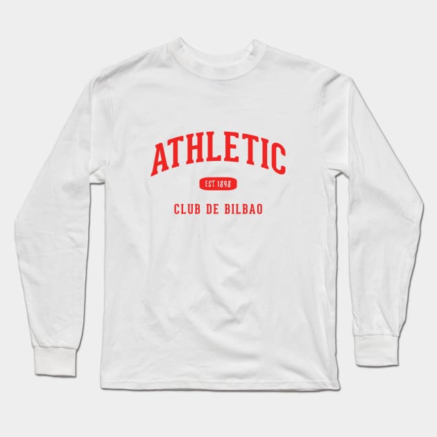 Athletic Bilbao Long Sleeve T-Shirt by CulturedVisuals